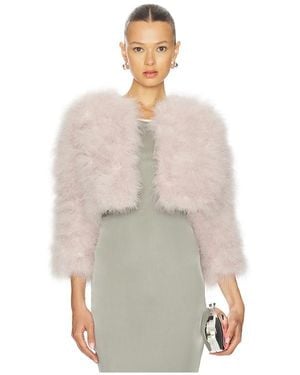 Jocelyn Fifi Feather Bolero - White