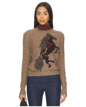 Autumn Cashmere Sweater Mit Rundhalsausschnitt Intarsia - Blau