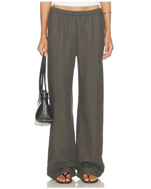 Enza Costa Twill Everywhere Pant - Gray