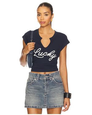 Bella Venice X Revolve Lucky Tee En Color Azul Marino Talla (También En Xs)