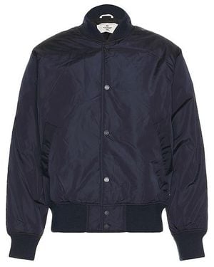 Reigning Champ Econyl Satin Nylon Stadium Jacket - Blue