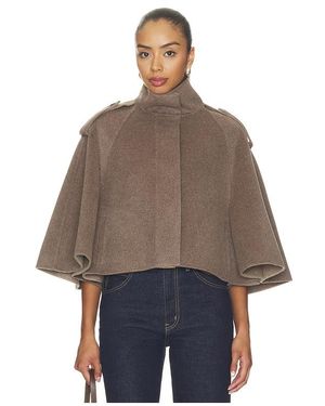 Jonathan Simkhai Jacke Im Cape-Stil Yara - Braun
