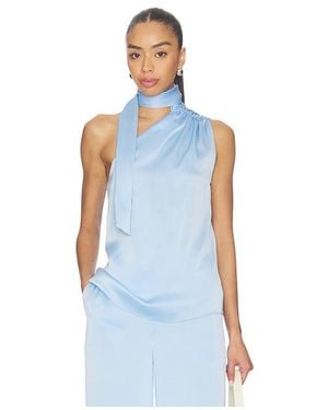 Generation Love Caliope Hammered Scarf Blouse - Blue