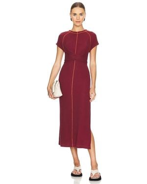 Free People Sunni Midi Dress - Red
