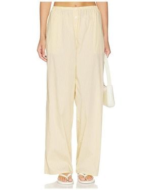 GOOD AMERICAN Poplin Pull On Pants - Natural