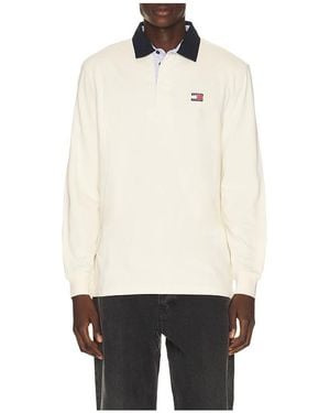 Tommy Hilfiger Relaxed Badge Rugby - White