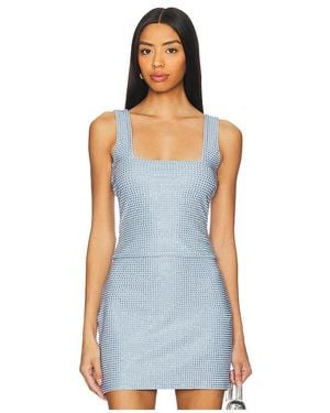 GOOD AMERICAN Crystal Tank - Blue