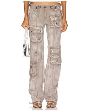 Jaded London Washed Cargo Pant - Natural