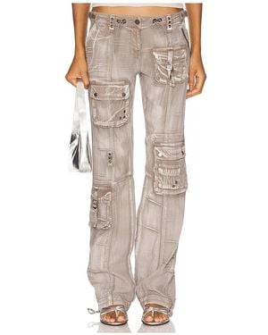 Jaded London Washed Cargo Pant - Natural