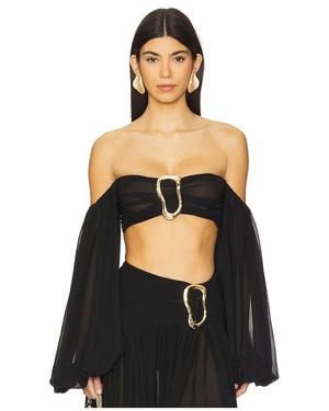 Michael Costello X Revolve Blair Crop Top - Black