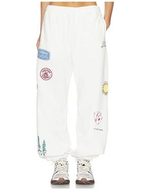 The Mayfair Group No Wifi Here Sweatpants - White