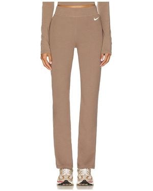 Nike High Waisted Bootcut Pant - Natural