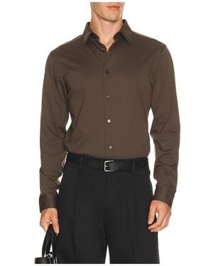 Theory Camisa Sylvain En Color Marrón Talla (También En M, S, Xl/1X)