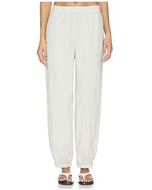 James Perse Stretch Poplin Parachute Pant - White