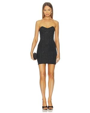 Dodiee Vestido Tubo De Rayas Diplomáticas Skyla En Color Negro Talla (También En S, Xs)