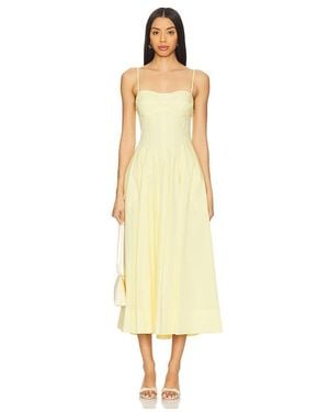 Jonathan Simkhai Midi-Kleid Kittiya - Mettallic