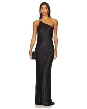 chinese dress ladies La Lune Off Shoulder Tie Maxi Dress | Espresso | Dresses main image 1