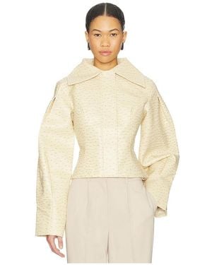 YELLOW THE LABEL Olsen Ostrich Jacket - Natural