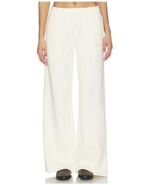 Anine Bing Kacey Monogram Sweatpant - White