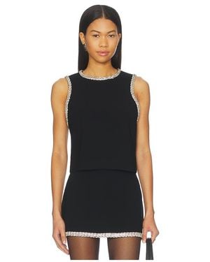 Alice + Olivia Amal Boxy Tank - Black