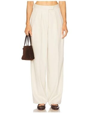AYA MUSE Bundfaltenhose Mit Hohem Bund - Natur