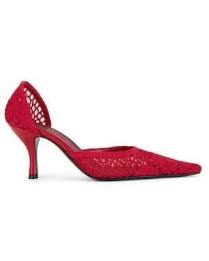 Magda Butrym Crochet Pump - Red