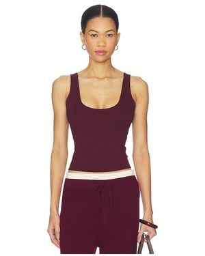 Artless Inez Scoop Tank - Red