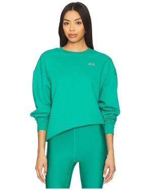Alo Yoga Accolade Crew Neck Pullover - Green