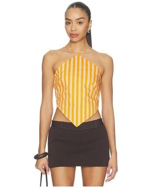 Simon Miller Kit Poplin Tie Top - Multicolour