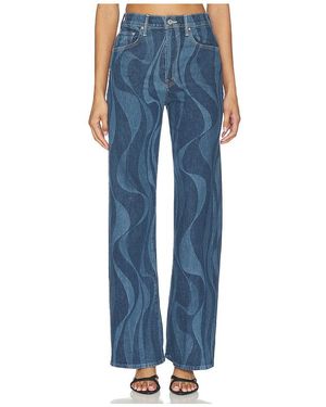Mother The Lasso Sneak Jeans - Blue