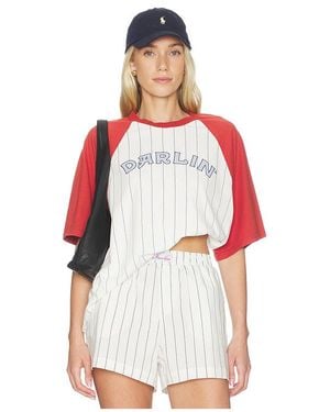 Darling Old Skool Raglan Tee - White