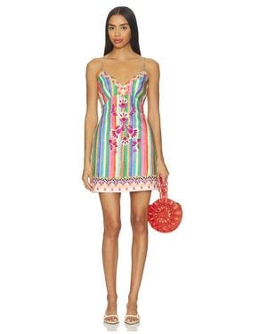 Saloni Boa Dress - Red
