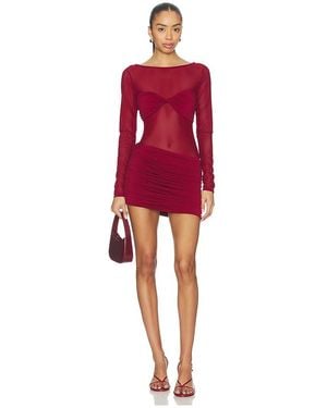 Nbd Vestido Ayala En Talla (También En Xxs, Xs, S, M, Xl) - Rojo