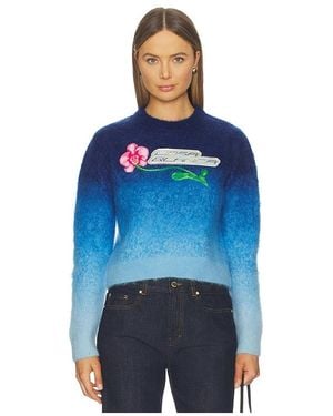 CASABLANCA Gradient Orchid Sweater - Blue