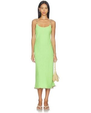 Polo Ralph Lauren Linen Scoop Neck Slip Dress - Green