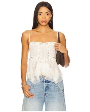 Free People X Intimately Fp Sweet Escape Cami In Ivory - Blue