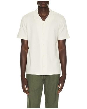 Vince Macro Waffle Cabana Shirt - Green