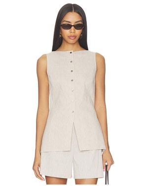 Theory Boatneck Cutaway Top - White