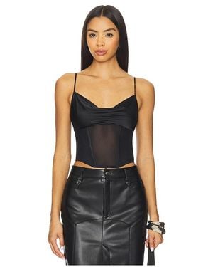 Fleur du Mal Bikini-Oberteil Mit Bustier Nora - Schwarz