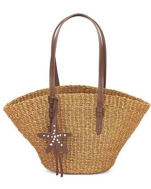 Poolside The East West Mini Tote Bag - White