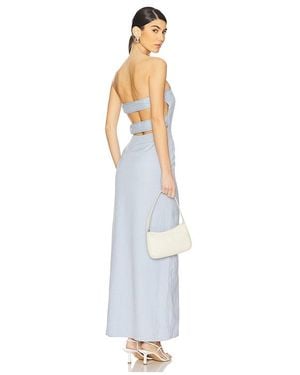 La Porte Romy Strapless Panel Back Dress - White