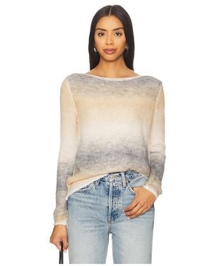 Line & Dot PULL OMBRÉ ABSTRACT en Grey - Bleu
