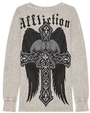 Affliction Seeker Long Sleeve Thermal Tee - Black