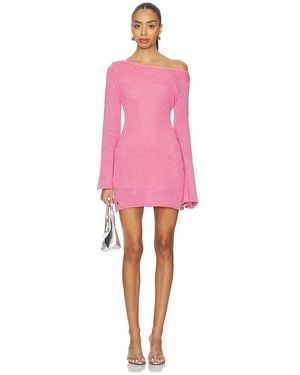 Asta Resort Maya Sleeved Mini Dress - Pink