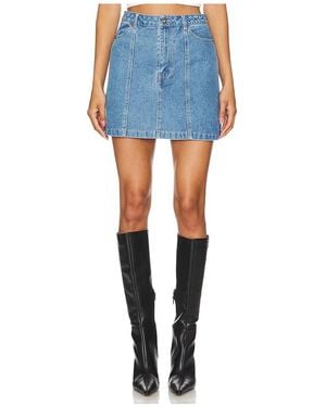 Bardot Cairo Denim Mini Skirt - Blue