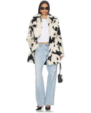Free People X Revolve Jade Cow Fur Coat - White