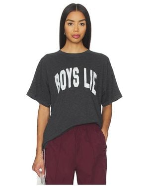 Boys Lie Camiseta Gráfica En Color Gris Talla (También En S/M) - Rojo
