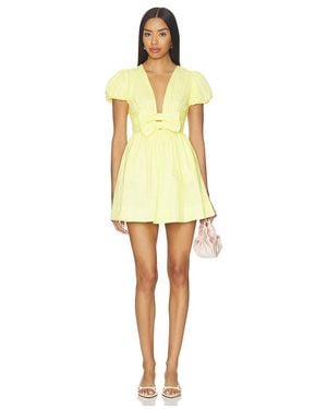 MORE TO COME Ilianna Mini Dress - Yellow