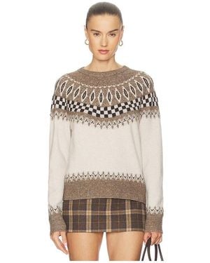 LNA Shirt Fair Isle Tali. Größe Also - Mehrfarbig