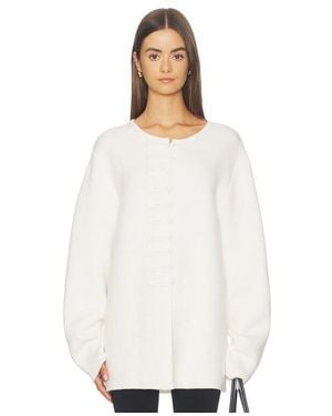 Lisa Yang Han Fu Cardigan Jacket - White